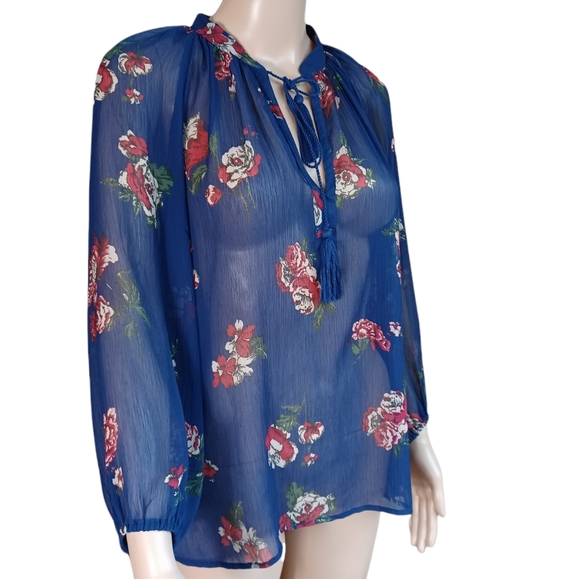 Lucky Brand Bohemian Tunic Top V Neck Size Small - Picture 9 of 12